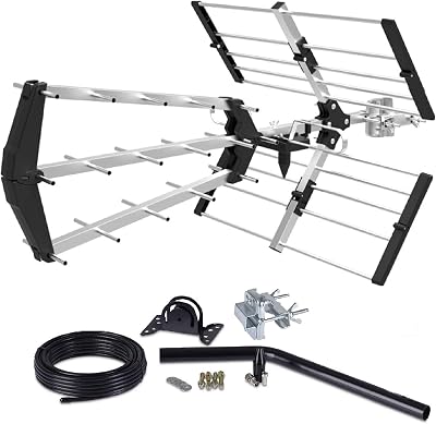Viewi SSL 48 Element Tri Boom TV Aerial Kit Digital Freeview Outdoor Loft Aerial