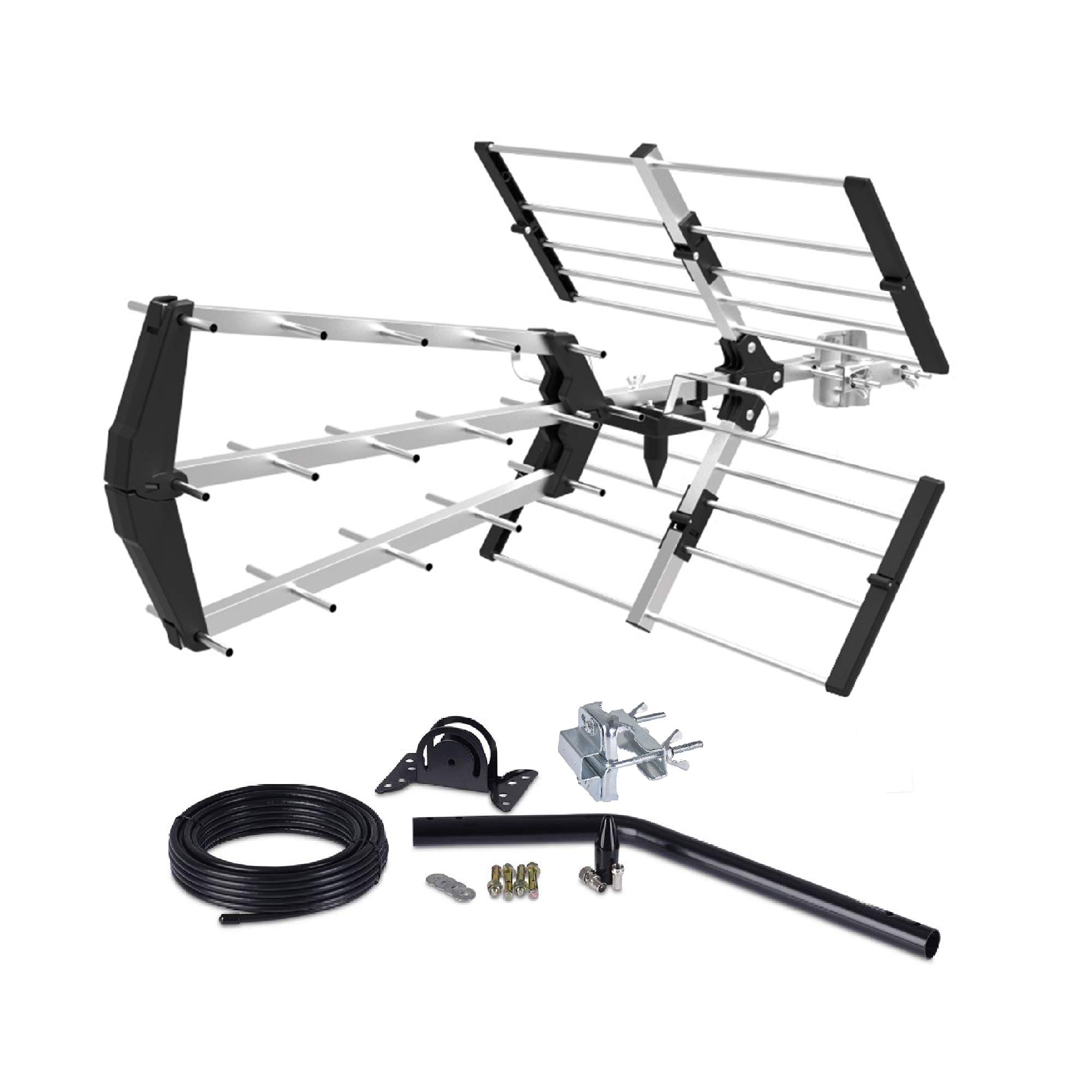 SSL 48 Element Tri Boom TV Aerial KIT Digital HD Freeview Loft/Outdoor Aerial Antenna 4G & 5G With Full Kit High Performance