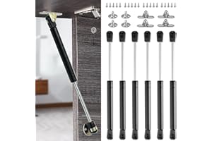 vrbabies 6 Pack 100N/22.5lb Gas Strut Gas Spring, 10.4in Gas Shock Lift Support, Gas Struts for Cabinets Heavy Lid Tool Box, Hydraulic Hood Shocks Chest Hings Absorber Soft Close Cabinet Door Damper