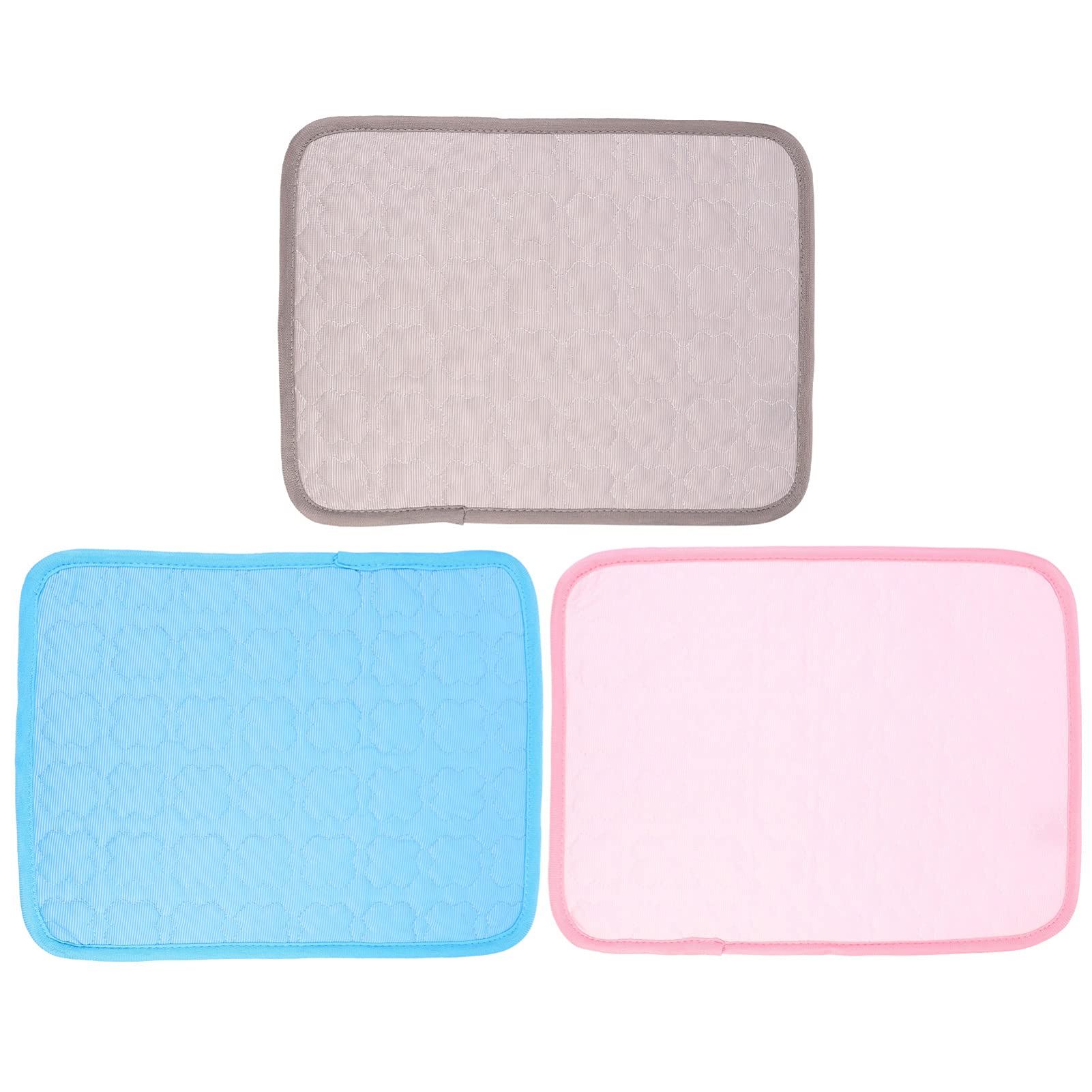Balacoo Pet Summer Cooling Mat- 3Pcs Rabbit Cooling Pad, Hamster Guinea Pig Cool Plate with Washable for Chinchilla Kitten Small Animals