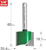 Trend Trend CraftPro Straight Two Flute Router Cutter Bit 1/4" Shank view 3