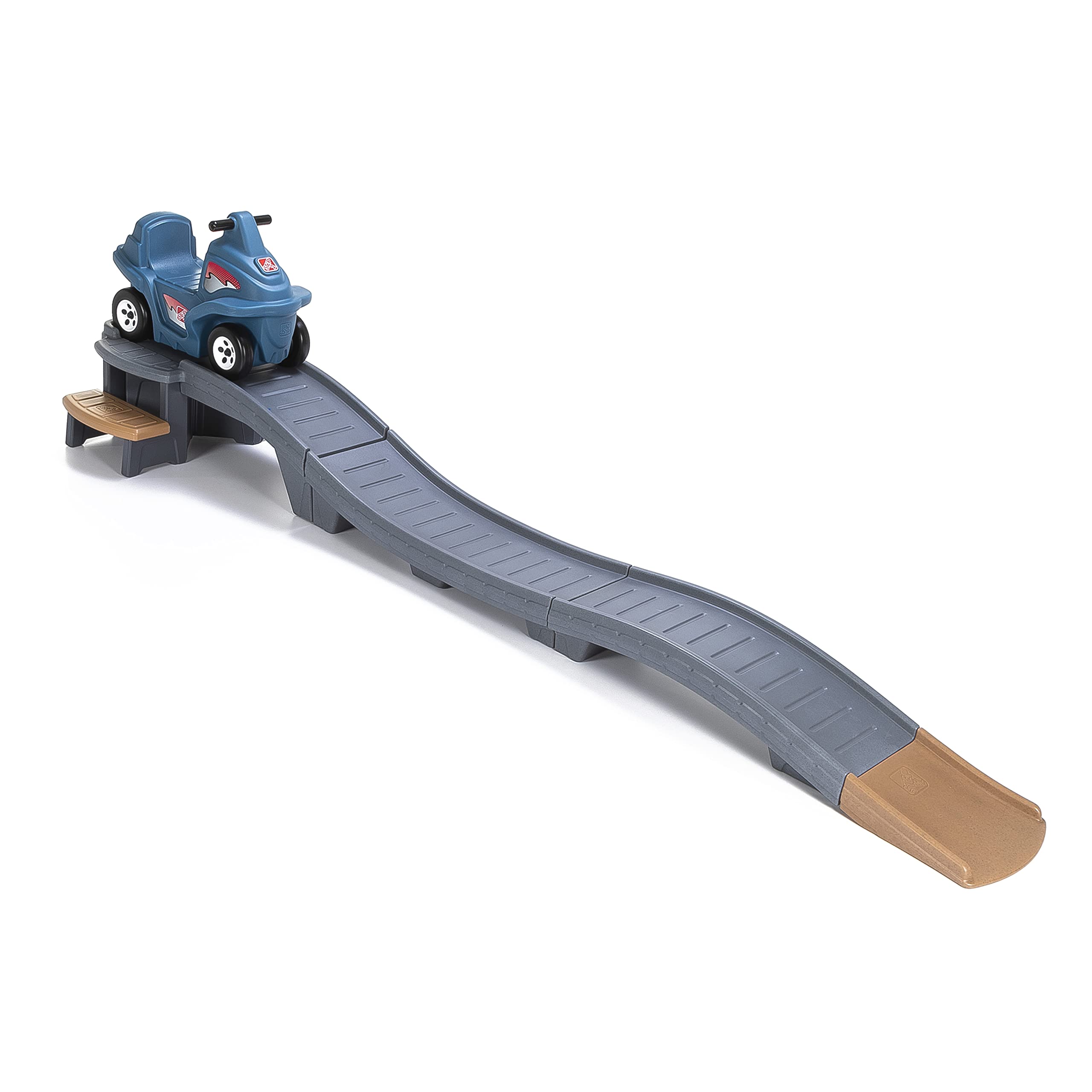Photo 1 of ***MISSING TWO PARTS*******Step2 Up & Down Roller Coaster Kids Ride On Toy, Push Car, Indoor/Outdoor Playset, Made of Durable Plastic, Max Weight 50 lbs., for Toddlers 2-5 Years Old, Gray & Blue