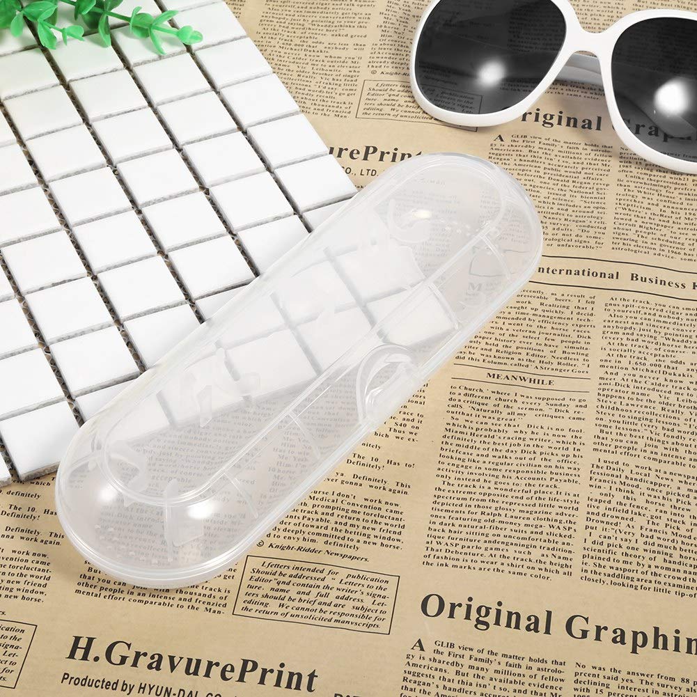 Transparent Electric Toothbrush Head Storage Holder Portable Plastic Protector Box for Brush Heads Compatible with Popular Models