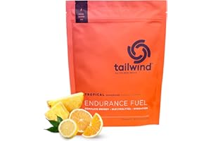 Tailwind Nutrition Endurance Fuel, Caffeine Drink Mix with Electrolytes, Non-GMO, Free of Soy, Dairy, and Gluten, Vegan Friendly, Tropical Buzz, 30 Servings