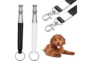 SENLONG Dog Whistle - 2 Pack Professional Silent Dog Whistles for Training,Bark Control with Lanyard,Perfect for Neighbors' Barking Dogs