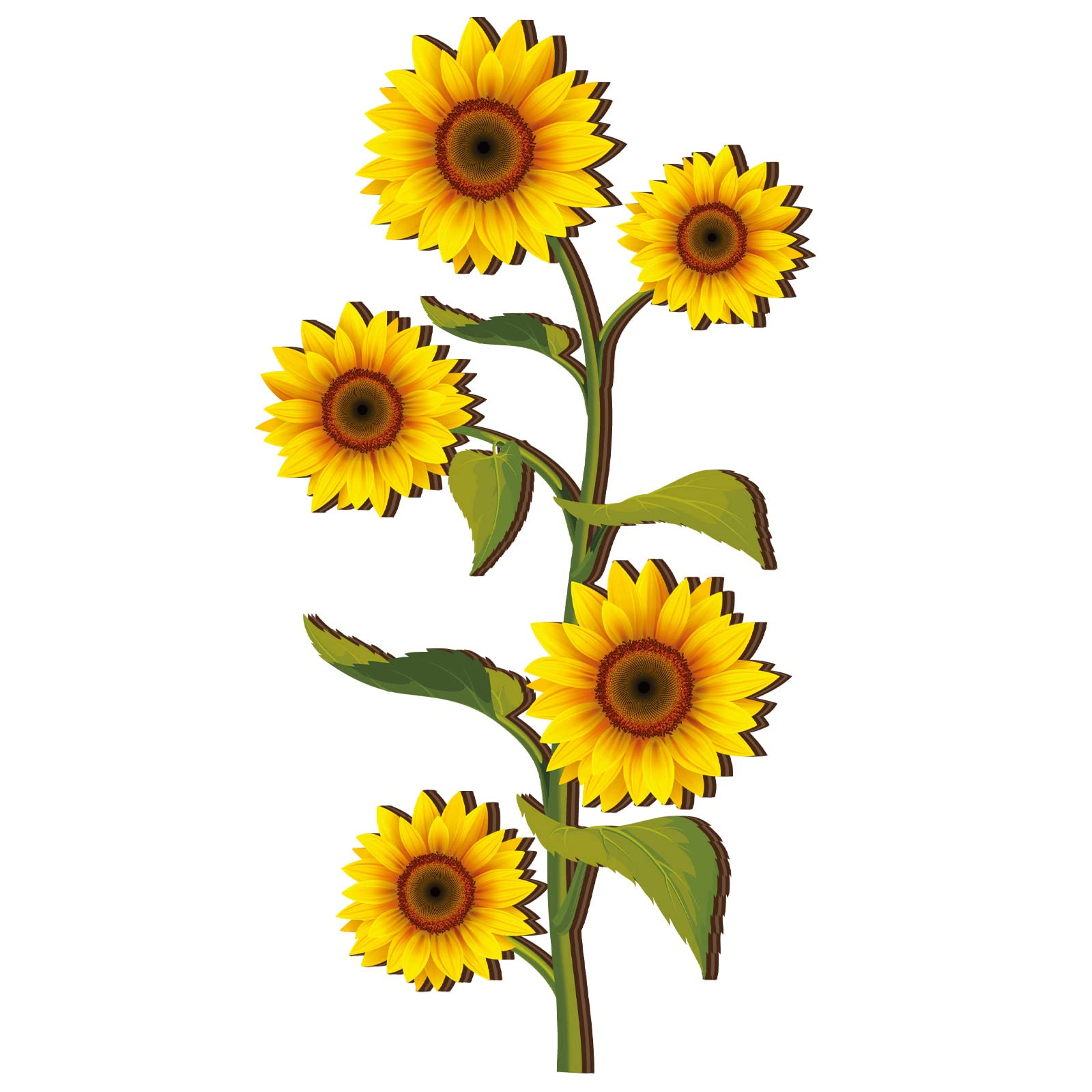Photo 1 of Ferraycle Wooden Sunflower Wall Decor Hanging Sunflower Outdoor Decor Rustic Flower Wall Art Yellow Large Farmhouse Signs for Indoor Bathroom Porch Patio Bedroom Accessories (Flower,Wood)