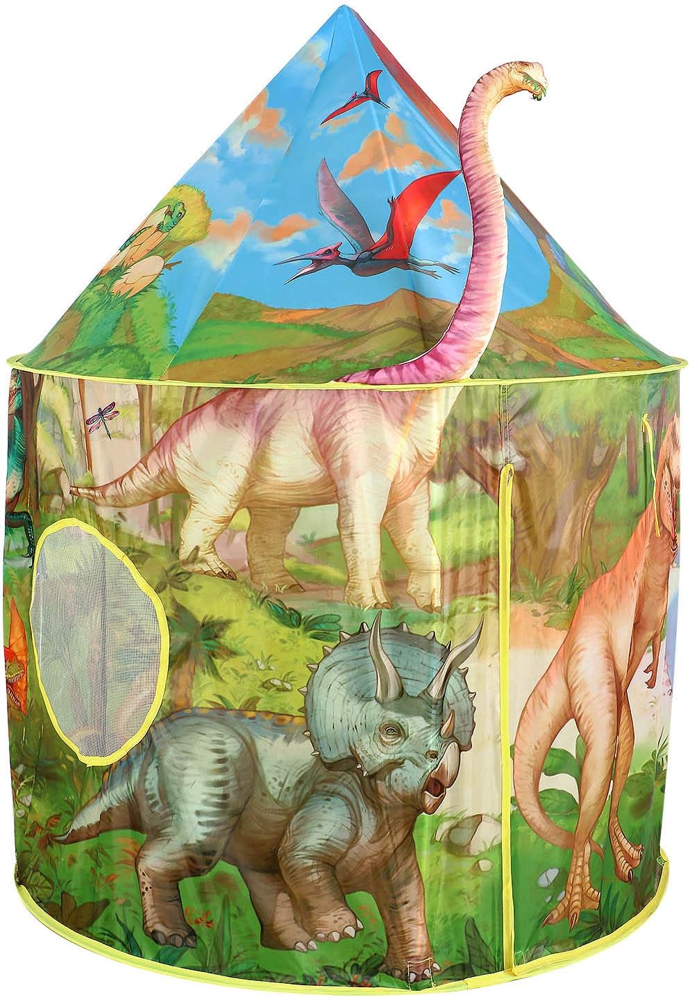 Tacobear Play Tent for Kids Dinosaur Castle Playhouse for Indoor and