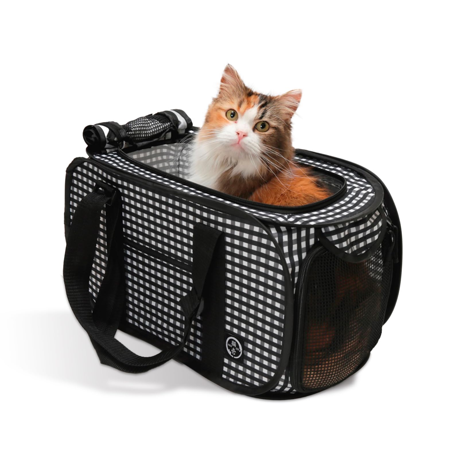 猫壱（necoichi） キャリーバッグ 折り畳み可能 防災 移動用 黒商品画像