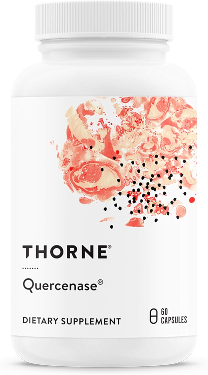 Thorne Quercetin Complex - Quercetin Phytosome Supplement with Bromelain - 60 Capsules, Red, 60 count (Pack of 1)