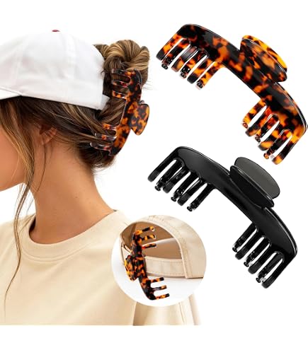 Amazon.com: 4PCS Claw Clips for Baseball Cap - Hat-Friendly 