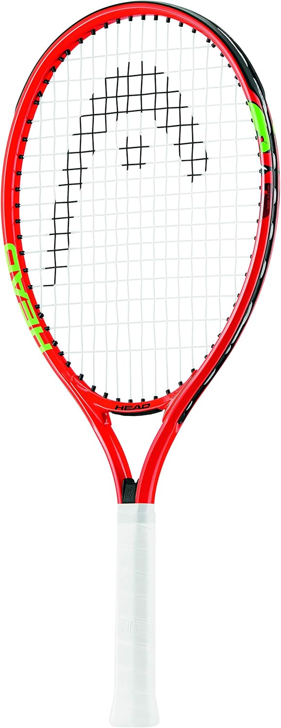 HEAD Speed Kids Tennis Racquet - Beginners Pre-Strung Head Light Balance Jr Racket - 21", Red : Garden & Outdoor