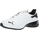 PUMA Men's Viz Runner, Puma White-Puma Black, 12