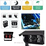 CAMECHO IR Night Vision Waterproof Reversing Camera 10M 4 Pin Cable 12V 24V view 7