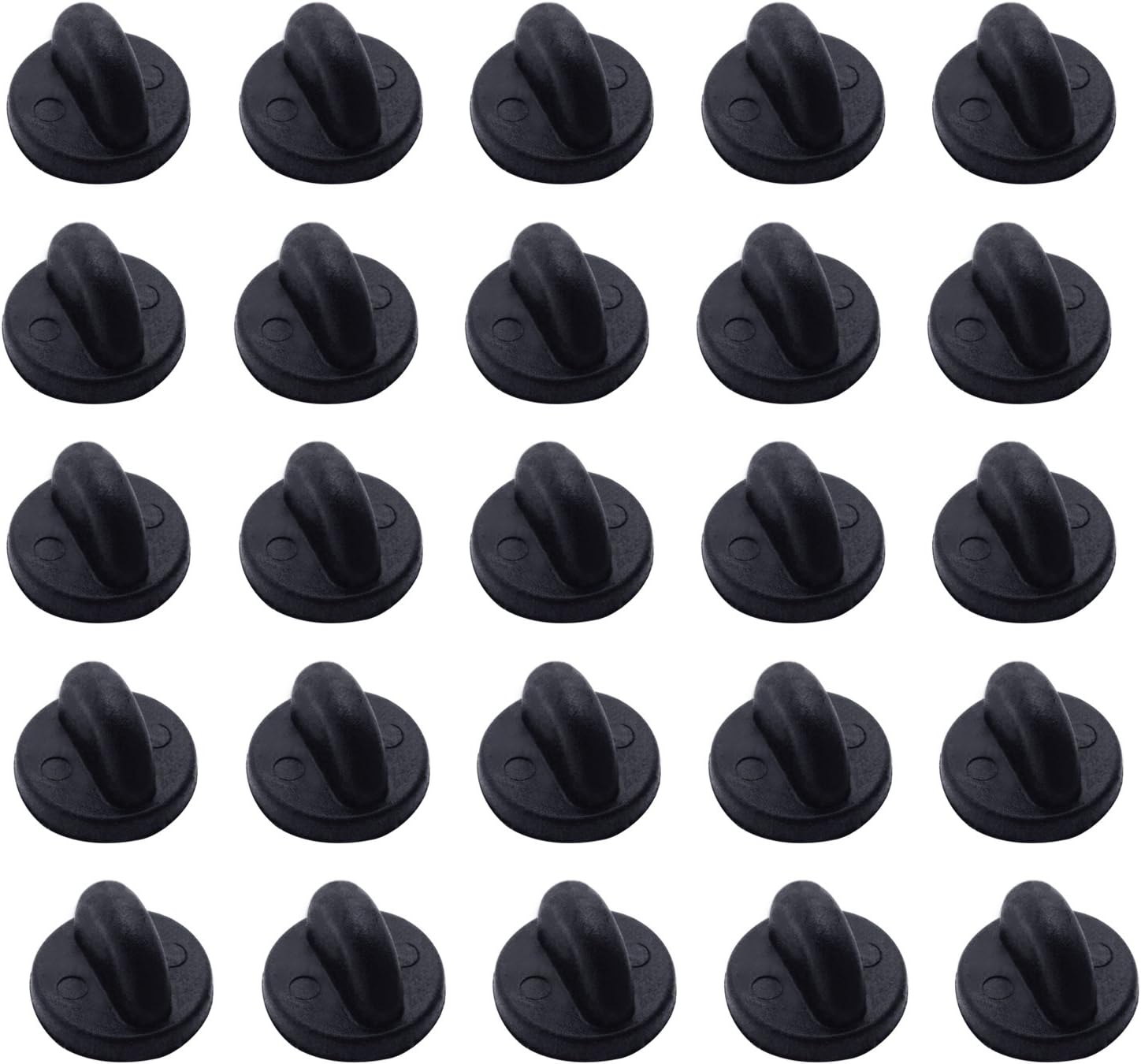 200 Pack PVC Rubber Pin Backs, Doubletwo Pin Keepers for Tie Tack Butterfly Clutch Keepers Replacement Uniform Badge Comfort Fit Tie Tack Lapel Pin Backing Holder Clasp