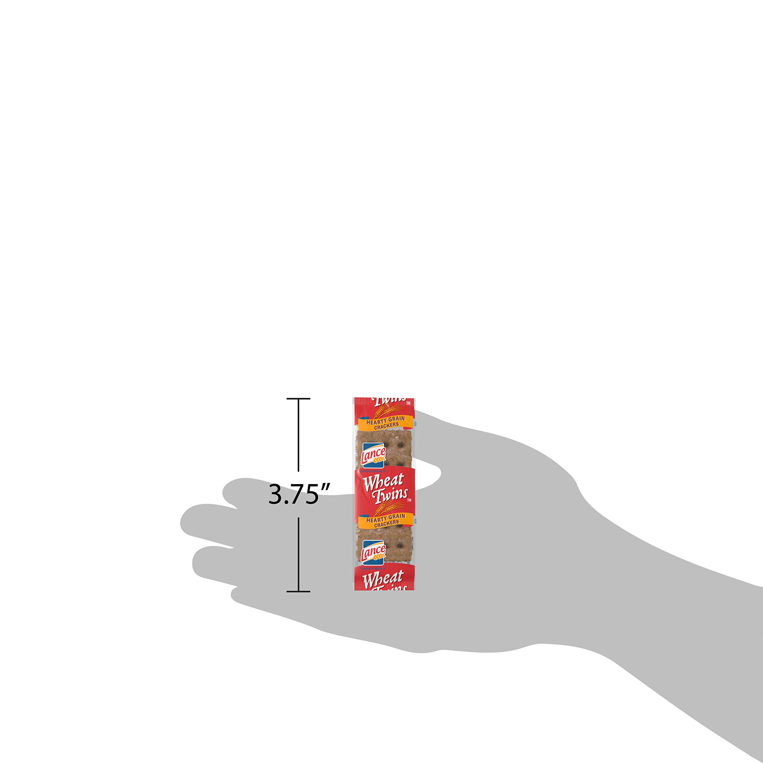 Lance Wheat Crackers, Wheat Twins, 500 Count Single Serve Packs