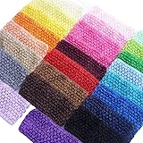 YYCRAFT Elastic Crochet Headbands for Newborn Infant Toddler Baby Girls Skinny Hair Bands Accessories