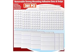 Urdar Brunnr Double Sided Tape for Picture Poster Decorations, Removable Strong Mounting Adhesive Dots for Balloon, Photo, Art Craft, Party Supplies, Multipurpose