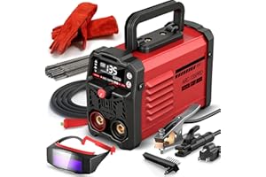 Ppizkk Stick Welder,Upgraded MMA-135PRO Welding Machine 110V,ARC/Lift TIG 2 In 1 Mini Welder Machine,Home DIY Arc Welder,Portable Welder with Hot Start,Arc force and Anti-Stick