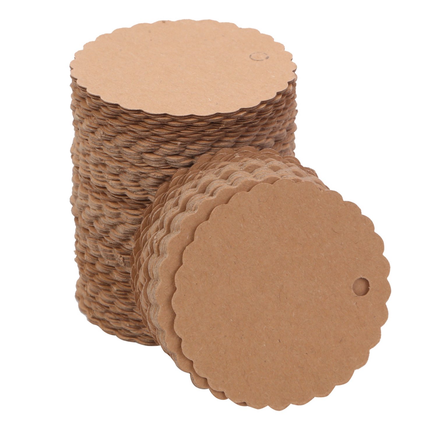 150pcs Gift Tags for Wedding Birthday Party DIY Rustic Decoration | Brown Paper Custom Blank Labels | Travel Luggage Price Tag | Craft Supplies