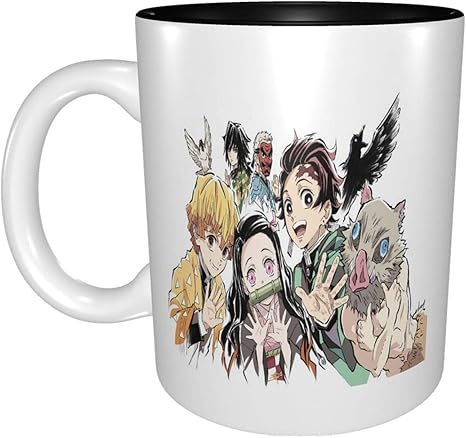 Amazon Co Jp 大容量 鬼滅の刃 マグカップ コーヒーカップ 陶器 電子レンジ対応 かわいい おしゃれ 大きめ 人気 アニメ グッズ 雑貨 ３３０ml ホーム キッチン