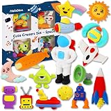 Halobios Space Erasers Set for Kids 16 Puzzle Pencil Erasers Astronaut Rocket