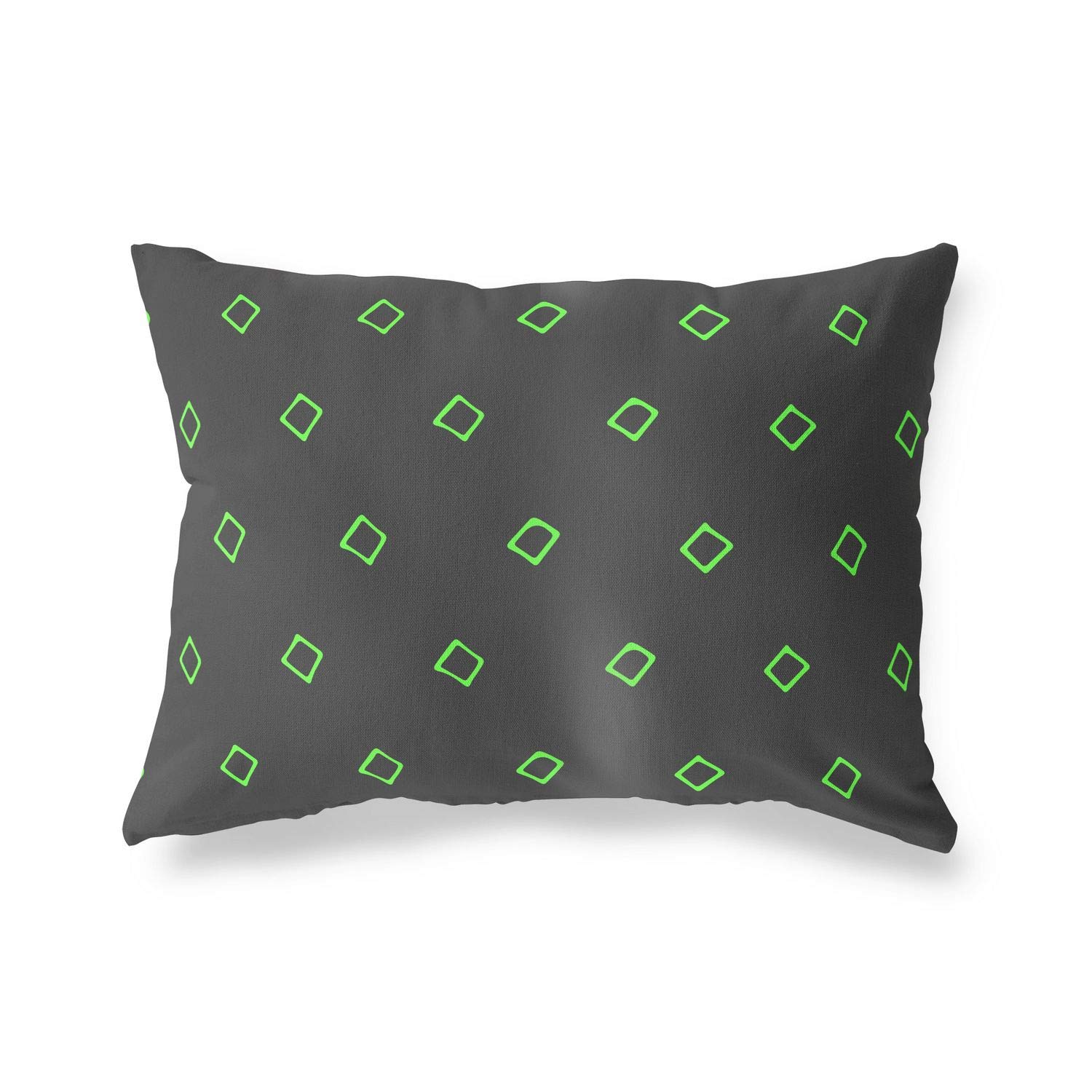BonaMaison Decorative Cushion Cover, Neon Green Fume Throw Pillow Covers, Home Decorative Pillowcases for Livingroom, Sofa, Bedroom, Size: 45X60 Cm - Designed and Manufactured in Turkey