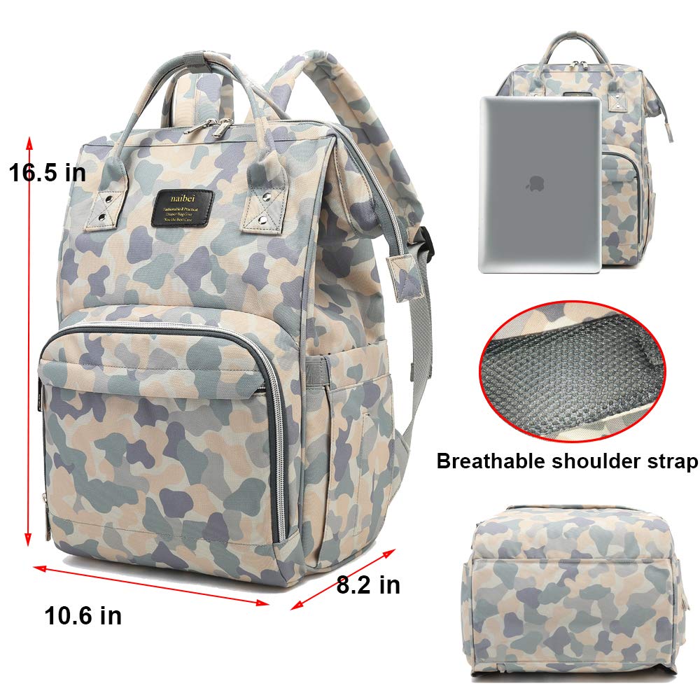 Baby Diaper Bag Backpack Waterproof Stroller Strap Insulated Bag