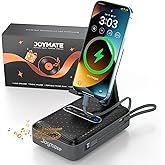 Joymate Gifts for Men Women, Charging Phone Stand with Bluetooth Speaker Valentines Day Gifts for Him Adjustable Cell Phone Holder for Desk with HD Stereo Sound Fits Phones,Tablet (Black)