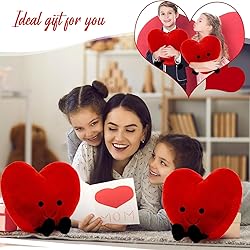 OYTlao Cute Red Heart Stuffed Plush, Red Heart