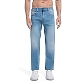 AbleTree Jeans for Short Men 27" 28 Inch Inseam Slim Straight Fit Short Length Casual Stretch Denim Pants AT13