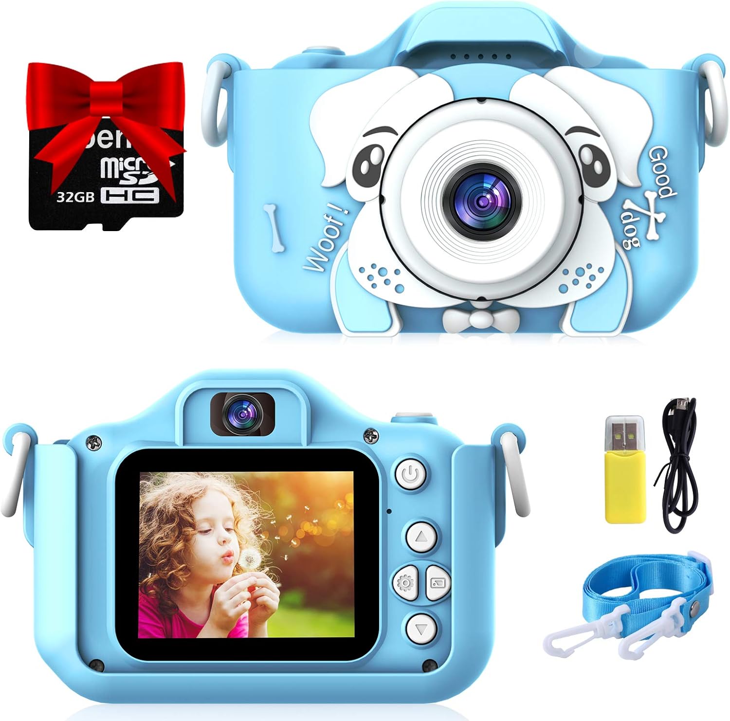 Semai Kids Camera, 20.0MP Digital Dual Camera Rechargeable, Kids Selfie