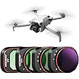 NEEWER Variable ND Filter Set Compatible with DJI Mini 4 Pro, 4 Pack ND2-ND32 (1-5 Stops)/ND64-ND512 (6-9 Stops) Limited VND/CPL/UV Filter, Multi Coated HD Optical Glass/Aluminum Frame