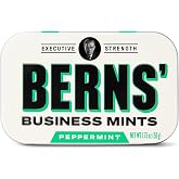 Berns' Business Mints Six Pack - Extra Strong Peppermint Mints &ndash; Real Sugar, No Artificial Sweeteners