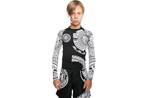 Hardcore Training Kids Rash Guard Compression Base Layer Tights No Gi BJJ Fitness Workout Running Boxing
