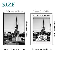 Hoikwo 20x30 Black Picture Frame, Display Pictures
