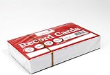 Silvine 5x3 White Record Cards Plain 100 Pack Ref 753 127 x 76mm view 2
