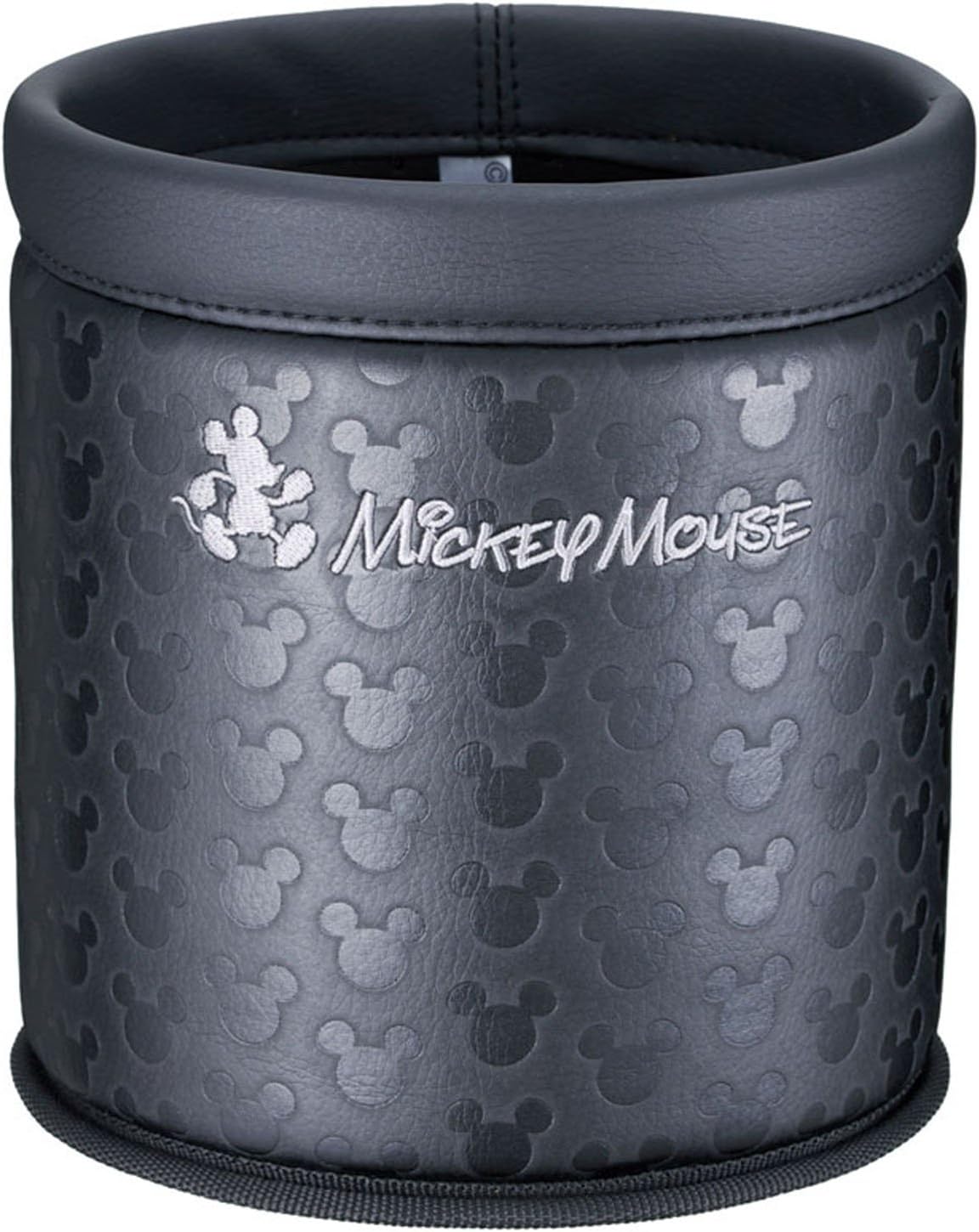 Amazon ナポレックス 車用 ゴミ箱 ディズニー ダストバケット ミッキー ブラック 本革調 倒れにくい底形状 クリップ取付けでズレ防止 Naplex Wn 213 車 バイク 車 バイク