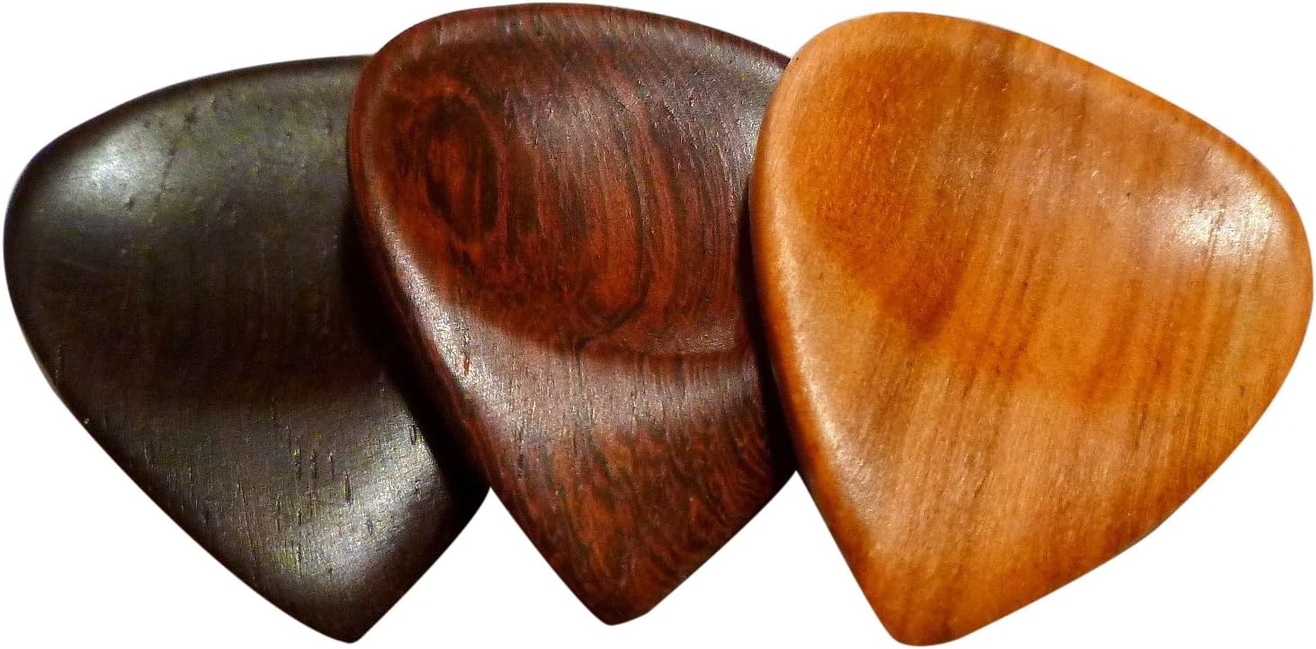 T3-SculptedWD Samplers Sculpted Trilogy Wood Guitar Picks