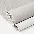 Hiksuky Suede Auto Headliner Fabric 96" L × 60" W with Foam Backing - Grey Interior Replacement Material for Car/Truck/SUV/RV Roof, Tube Packaging - Home Repair/DIY Headliner Material