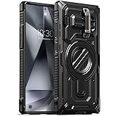 VRS DESIGN Terra Guard Ultimate for Galaxy S24 Ultra Phone Case (2024), Premium Sturdy Fully Coverd Camera Lens Protection Cover Case Compatible with Magsafe (Matte Black)