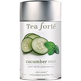 Tea Forte Skin-Smart CUCUMBER MINT Organic Loose Leaf Green Tea, 3.17 Ounce Tea Tin