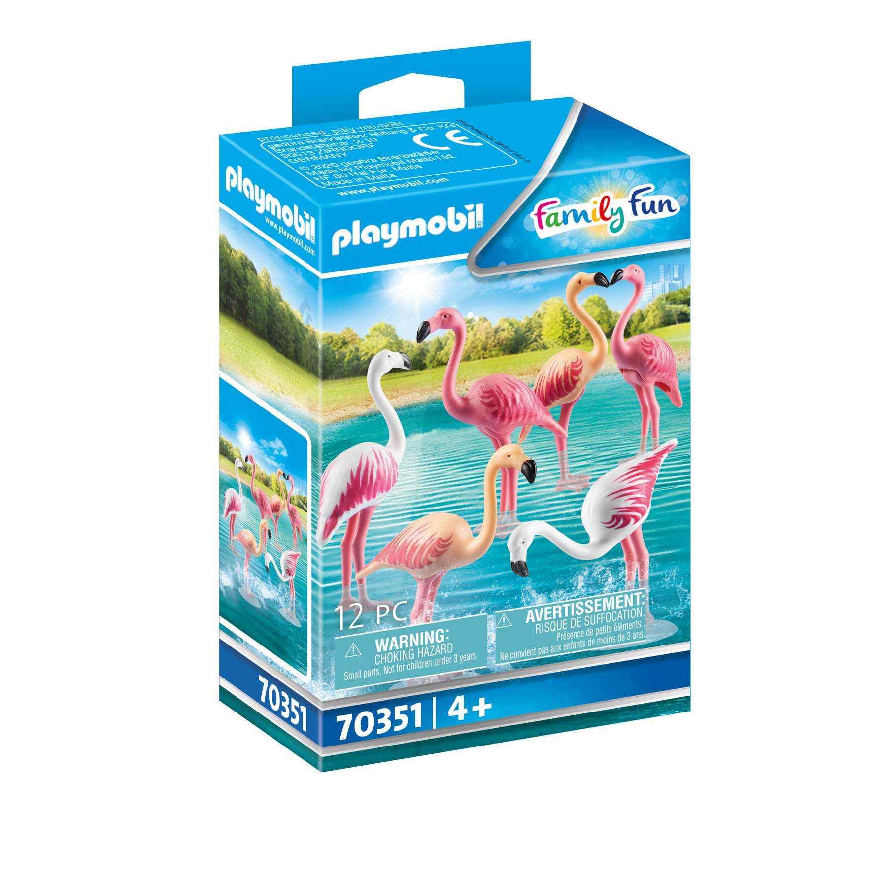 Playmobil 70351 Family Fun Flock of Flamingos, Fun Imaginative Role-Play, PlaySets Suitable for Children Ages 4+