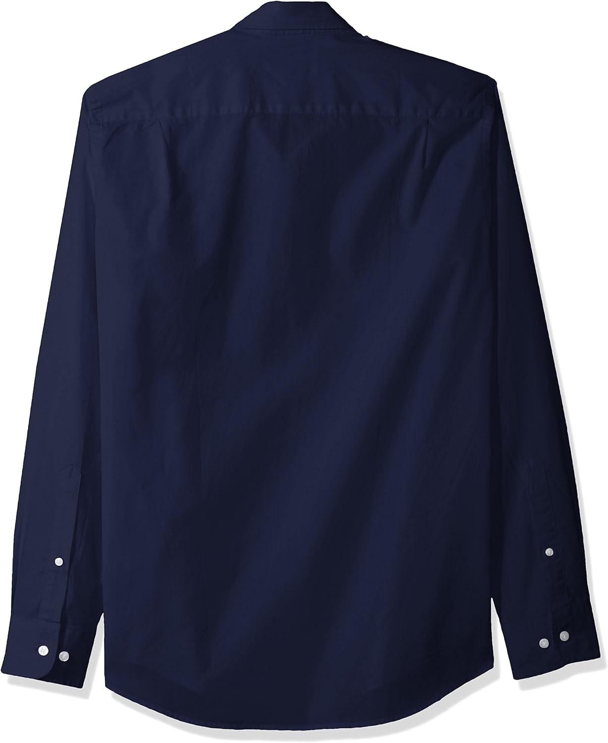  Essentials Men's Slim-Fit Long-Sleeve Solid Casual Poplin Shirt: Clothing