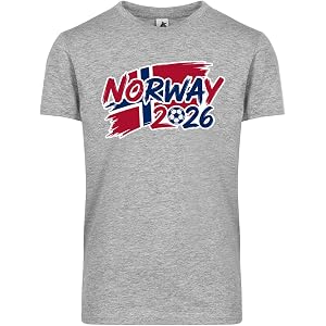 Norway Kids T-Shirt – Soccer Fan Tee – Youth Shirt Boys & Girls – WC 2026 Style