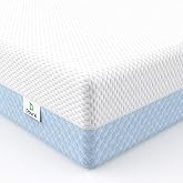 Dourxi Crib Mattress, Dual Sided Comfort Gel Memory Foam Toddler Mattress | Premium Triple-Layer Support Core, Breathable Removable Cover, for Infant&amp;Toddler, Fits Standard Crib &amp; Toddler Bed, Blue