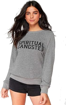 spiritual gangster varsity sweatshirt