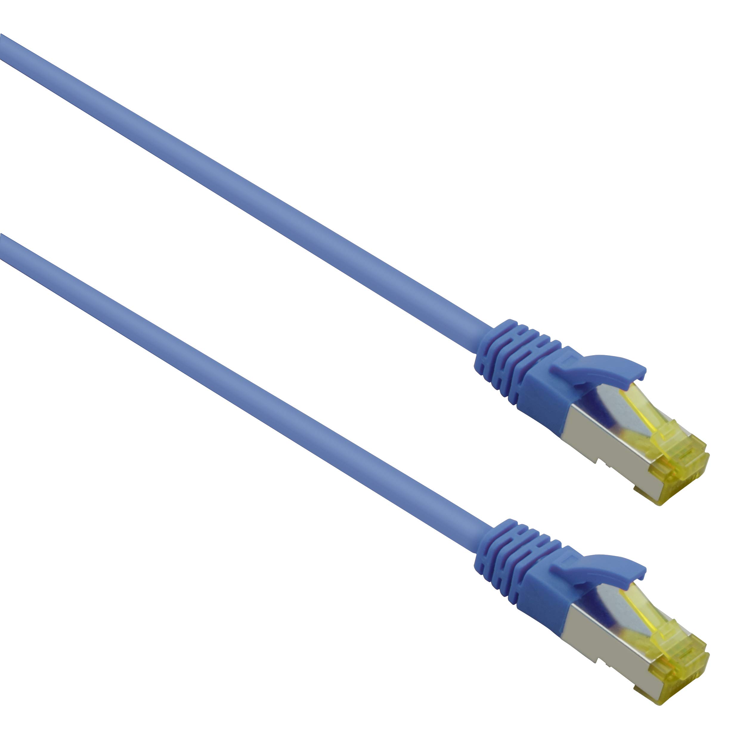 Helos Ultra Flex Patch Cable S/FTP Cat 6a TPE Blue 5.0 m