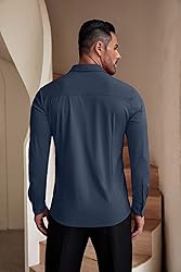 COOFANDY Men's Wrinkle Free Dress Shirts Muscle Fit