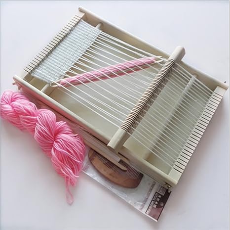 Amazon Sdr 手織り機 簡単操作 手芸 道具 木製 初心者 織り幅cm 大人 子供 兼用 手作り 織物 かわいい オススメ 編み機 織り機 通販