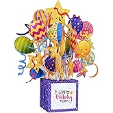 WhatSign Birthday Pop Up Cards - 3D Pop-Up Cards with Envelope Birthday Gifts for Women Mom Daughter Grandma Sister Friends